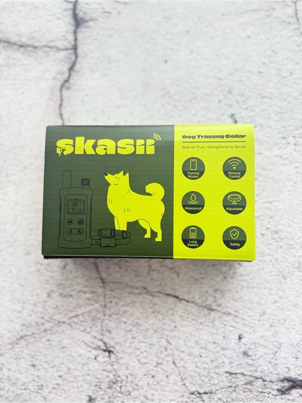 Training Collar for Dogs with Remote Control Green